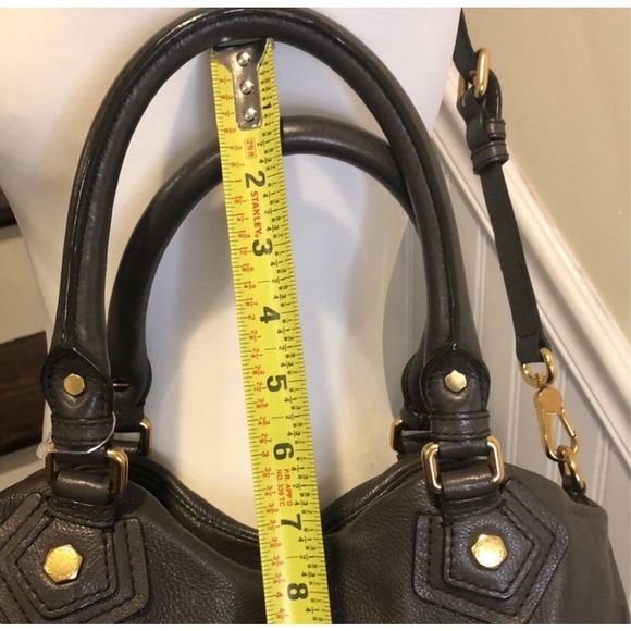 MARC JACOBS Workwear Grey Rolled Top Handles Satchel Crossbody Shoulder Bag - Picture 5 of 16